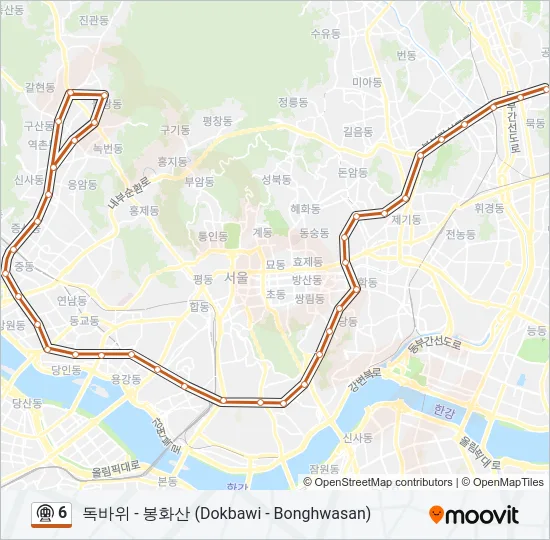 6 지하철 노선 지도