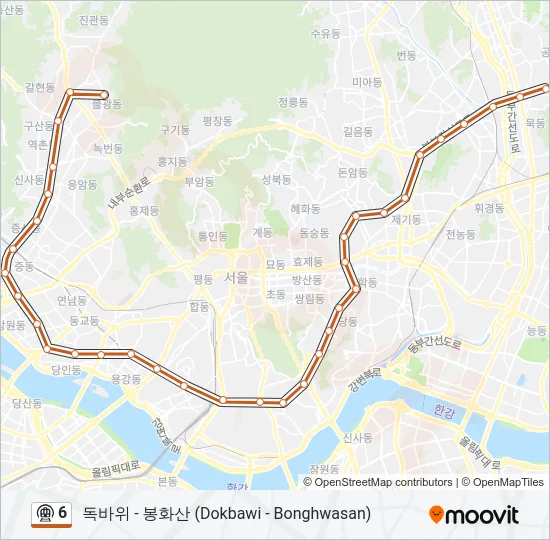 6 지하철 노선 지도