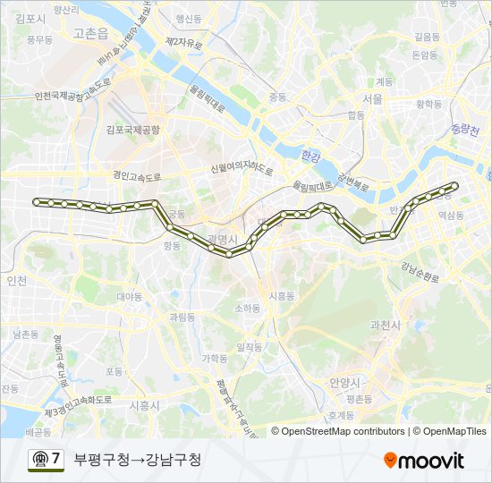 7 subway Line Map