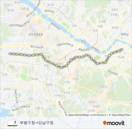 7 subway Line Map