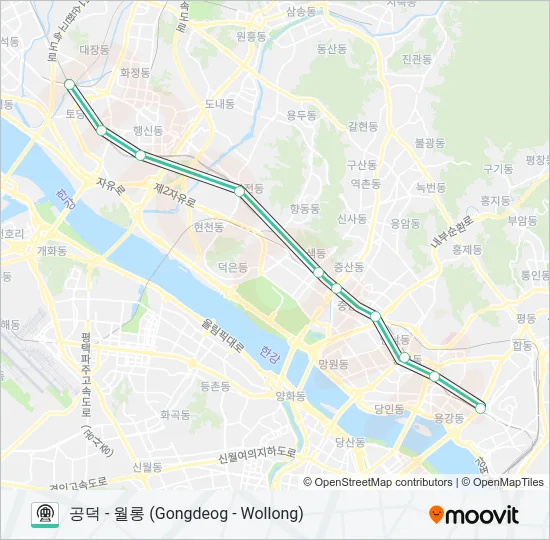 경의선 (GYEONGUI LINE) 지하철 노선 지도