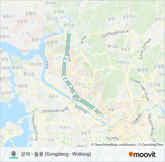 경의선 (GYEONGUI LINE) Subway Line Map
