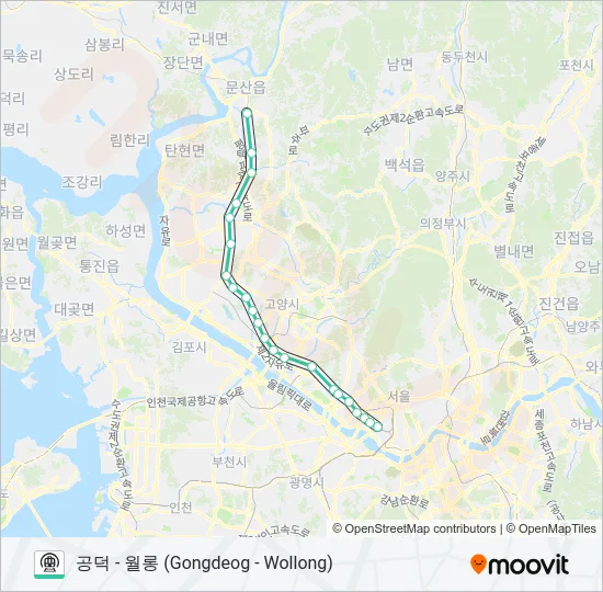 경의선 (GYEONGUI LINE) Subway Line Map