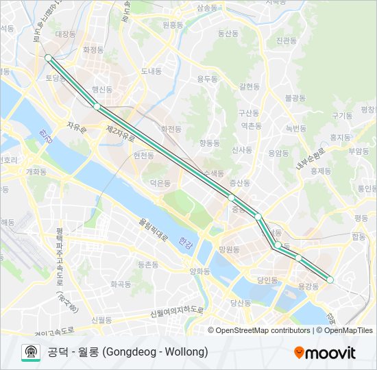 경의선 (GYEONGUI LINE) Subway Line Map