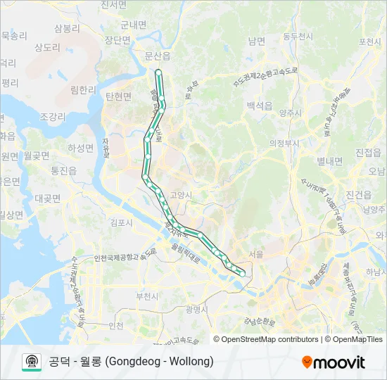경의선 (GYEONGUI LINE) Subway Line Map