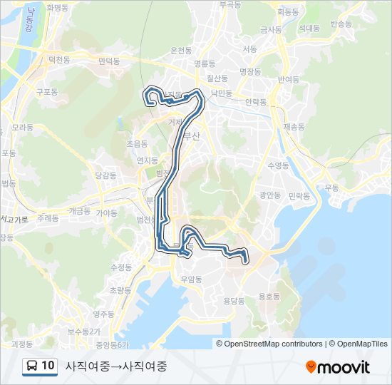 10 Bus Line Map