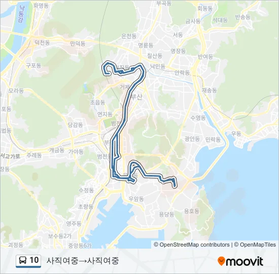 10 Bus Line Map