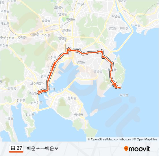 27 Bus Line Map