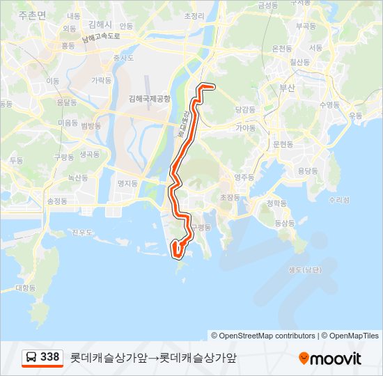 338 Bus Line Map