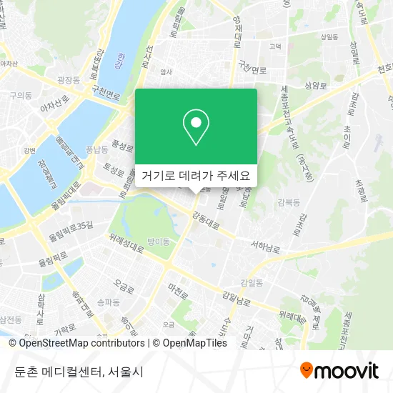 둔촌 메디컬센터 지도