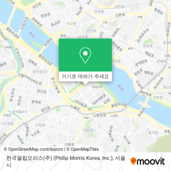한국필립모리스(주) (Philip Morris Korea, Inc.) 지도