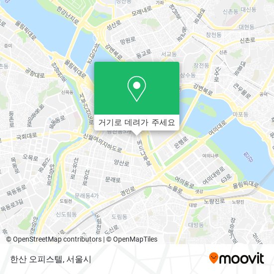 한산 오피스텔 지도