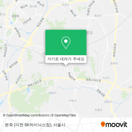 본죽 (이천 SK하이닉스점) 지도