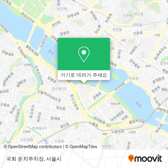 국회 둔치주차장 지도