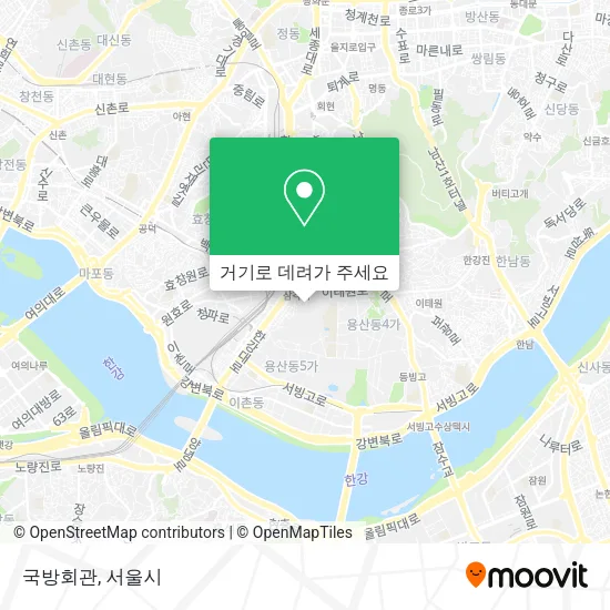 국방회관 지도