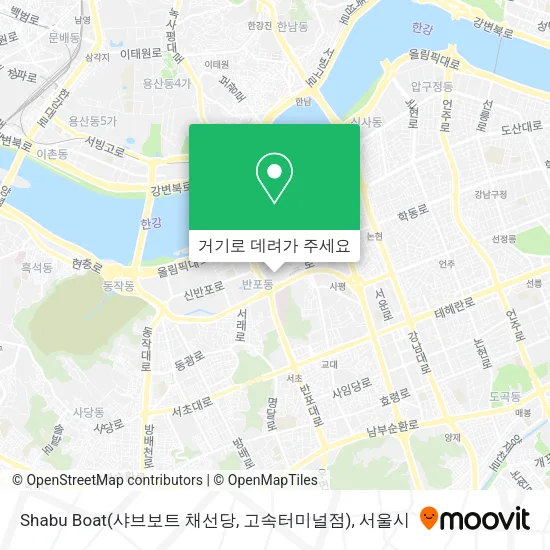 Shabu Boat(샤브보트 채선당, 고속터미널점) 지도