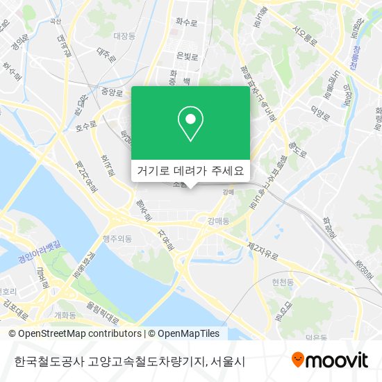 한국철도공사 고양고속철도차량기지 지도