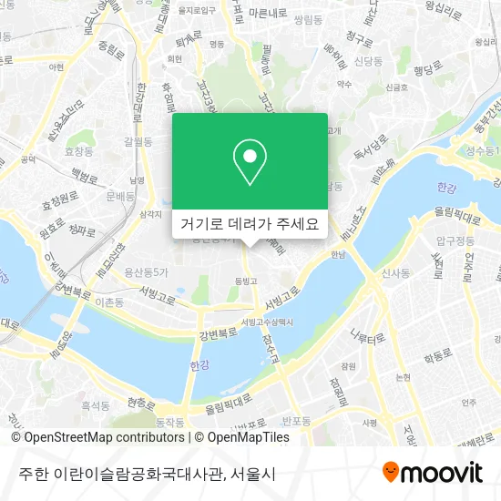 주한 이란이슬람공화국대사관 지도