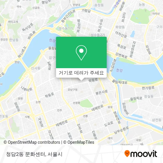 청담2동 문화센터 지도