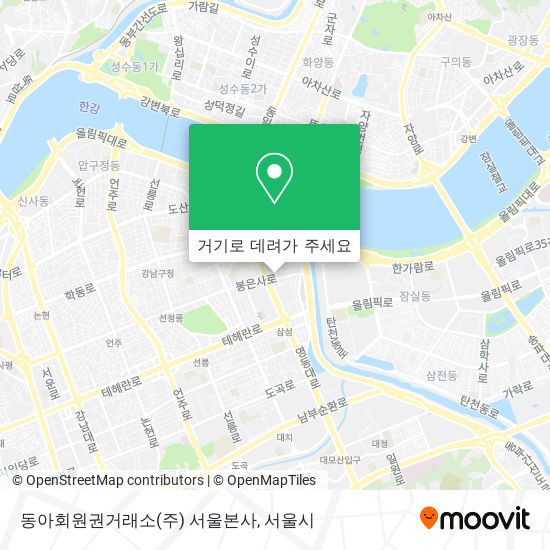 동아회원권거래소(주) 서울본사 지도