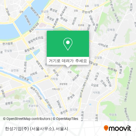 한성기업(주) (서울사무소) 지도
