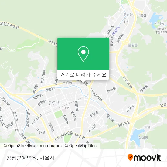 김형근예병원 지도