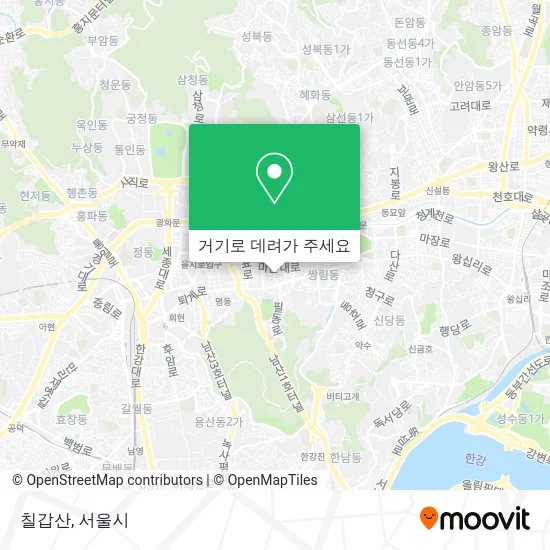 칠갑산 지도