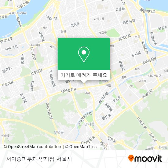 서아송피부과-양재점 지도
