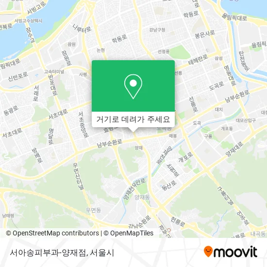 서아송피부과-양재점 지도