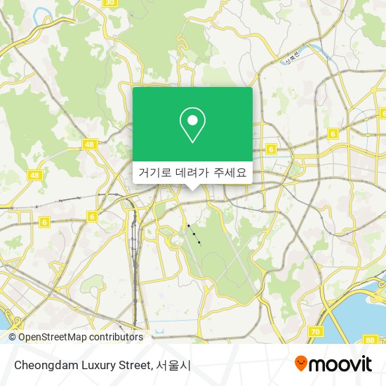 Cheongdam Luxury Street 지도