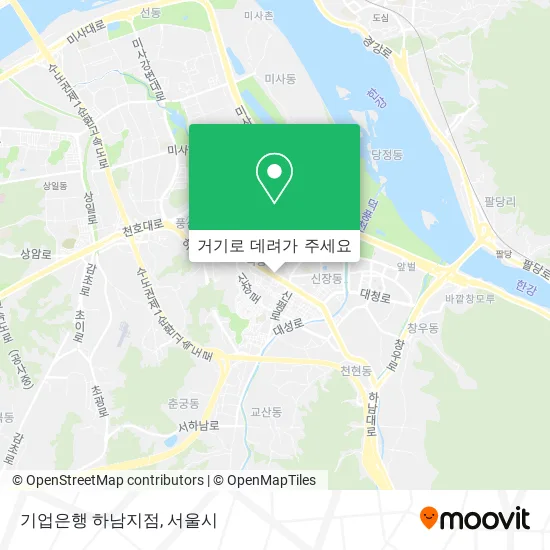 기업은행 하남지점 지도