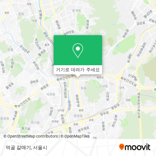 먹골 갈매기 지도