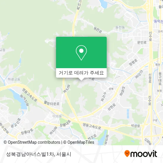 성복경남아너스빌1차 지도