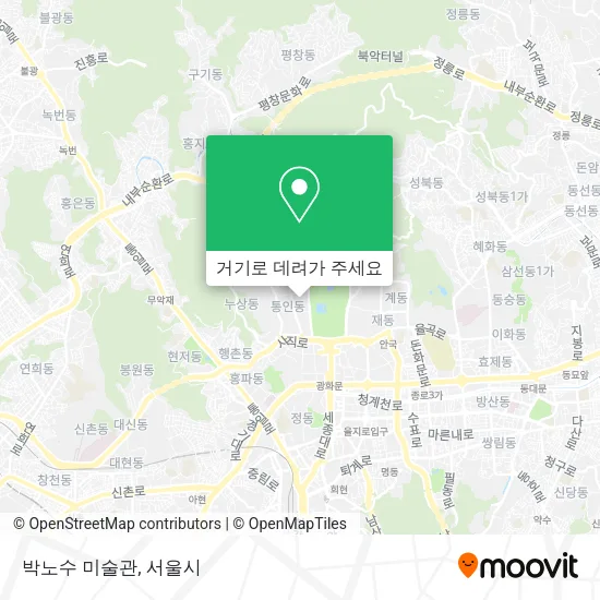 박노수 미술관 지도