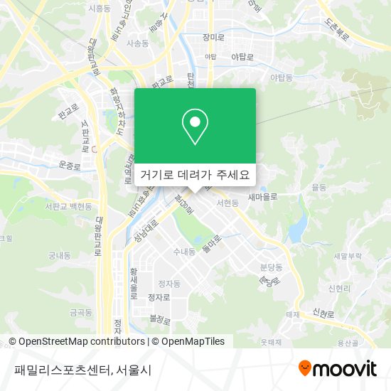 패밀리스포츠센터 지도