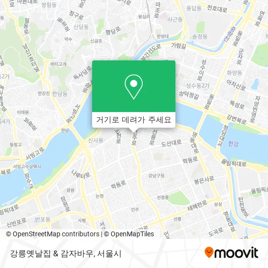 강릉옛날집 & 감자바우 지도