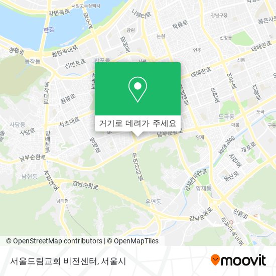 서울드림교회 비전센터 지도