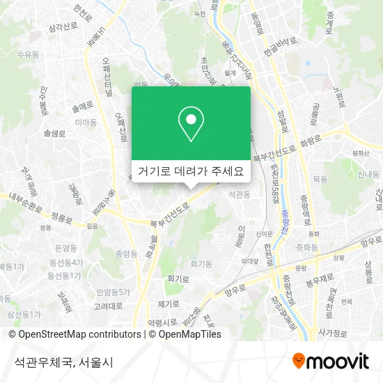 석관우체국 지도