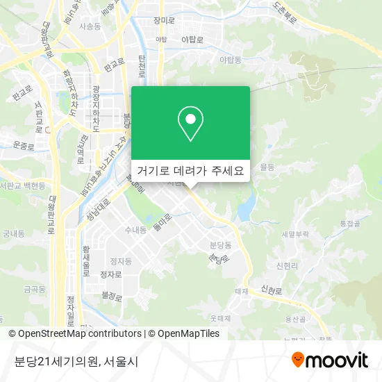 분당21세기의원 지도