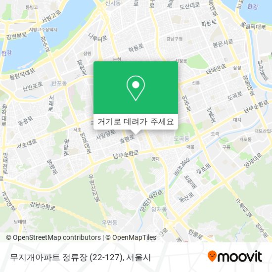 무지개아파트 정류장 (22-127) 지도
