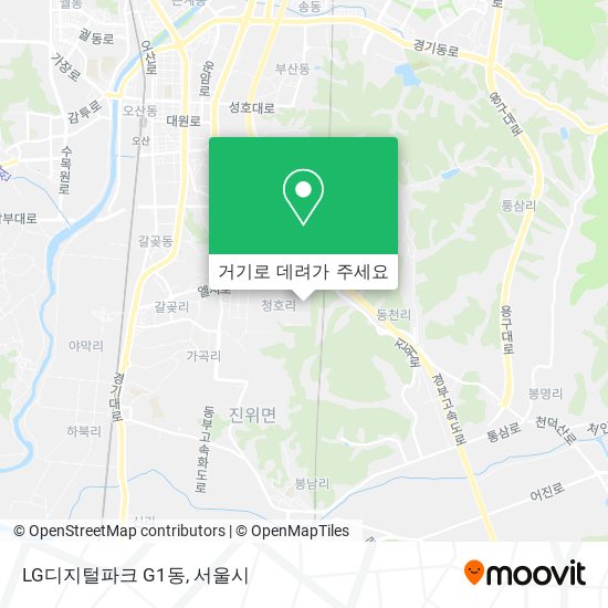 LG디지털파크 G1동 지도