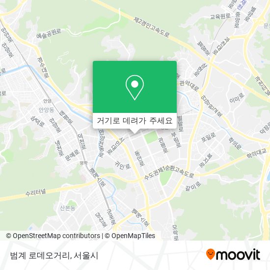 범계 로데오거리 지도