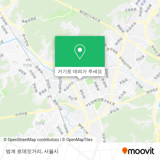 범계 로데오거리 지도