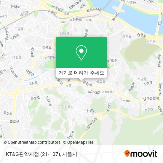 KT&G관악지점 (21-107) 지도