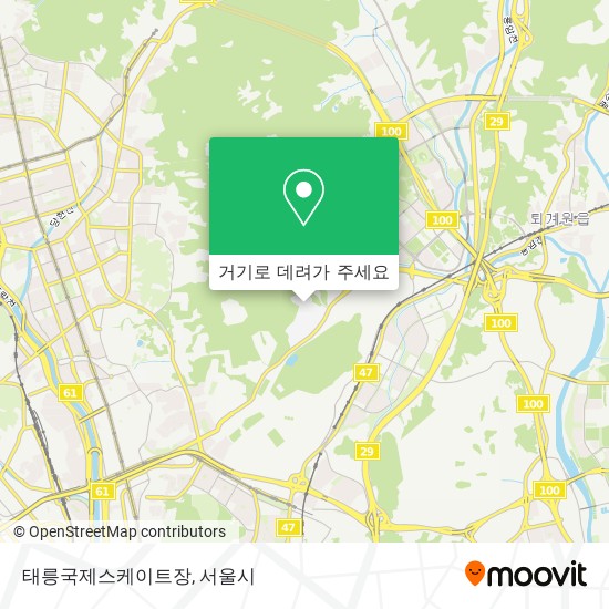 태릉국제스케이트장 지도