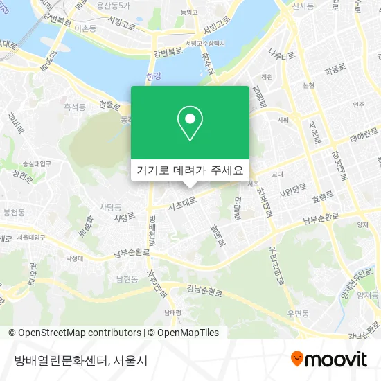 방배열린문화센터 지도