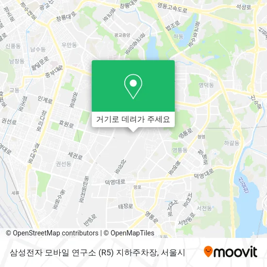 삼성전자 모바일 연구소 (R5) 지하주차장 지도