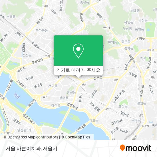 서울 바른이치과 지도