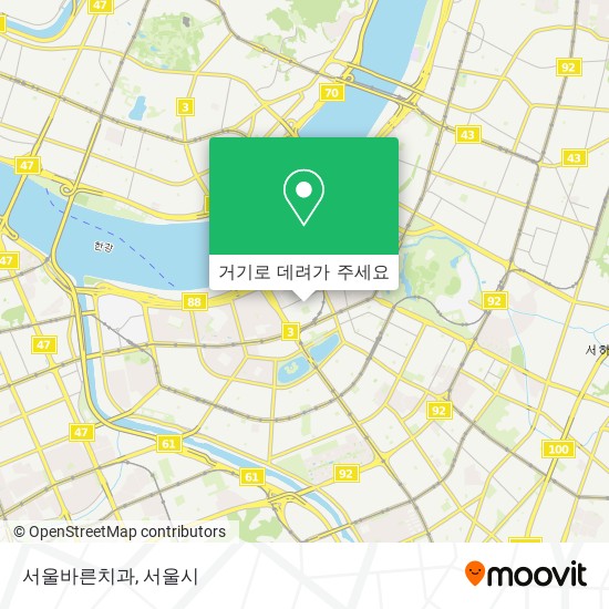 서울바른치과 지도