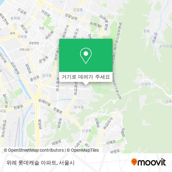 위례 롯데캐슬 아파트 지도